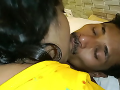 Steamy oral and spitting Bhabhi with intense bondage