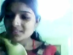 Indian girl discovers her limits during sensual handjob with small boobs